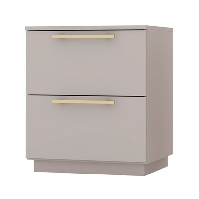 Mesa de Cabeceira Denver 2 Gavetas Fendi - Pnr Móveis