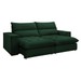 Sofá Retrátil e Reclinável Martinho 230cm Veludo Verde  - Celflex