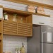 Armário Aéreo Cozinha 200 Cm Princesa 2 Portas Ripado 100% Mdf Freijó/Off White - Nesher