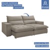 Sofá Retrátil e Reclinável Martinho 250cm Veludo Bege Claro  - Celflex