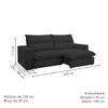 Sofá Retrátil e Reclinável Martinho 250cm Veludo Bege Claro  - Celflex