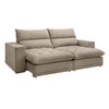 Sofá Retrátil e Reclinável Martinho 250cm Boucle Bege  - Celflex