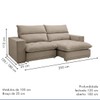 Sofá Retrátil e Reclinável Martinho 250cm Boucle Bege  - Celflex