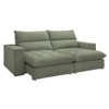 Sofá Retrátil e Reclinável Martinho 250cm Boucle Verde - Celflex