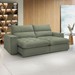 Sofá Retrátil e Reclinável Martinho 250cm Boucle Verde - Celflex