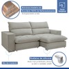 Sofá 4 Lugares Martinho Retrátil 20585 Boucle Gelo - Celflex