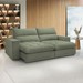 Sofá 4 Lugares Martinho Retrátil 20585 Boucle Verde - Celflex
