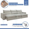 Sofá 4 Lugares Martinho Retrátil Boucle Gelo - Celflex