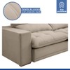 Sofá 4 Lugares Martinho Retrátil Boucle Bege  - Celflex