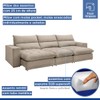 Sofá 4 Lugares Martinho Retrátil Boucle Bege  - Celflex