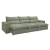 Sofá 4 Lugares Martinho Retrátil Boucle Verde - Celflex