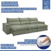Sofá 4 Lugares Martinho Retrátil Boucle Verde - Celflex