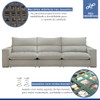 Sofá 5 Lugares Martinho Retrátil 20587 Boucle Gelo - Celflex