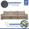 Sofá 5 Lugares Martinho Retrátil 20587 Boucle Bege  - Celflex