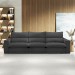 Sofá 5 Lugares Martinho Retrátil 20587 Boucle Cinza  - Celflex