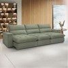 Sofá Retrátil e Reclinável Martinho 350cm Boucle Verde - Celflex