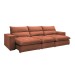 Sofá Retrátil e Reclinável Martinho 350cm Boucle Terracota  - Celflex