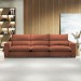 Sofá Retrátil e Reclinável Martinho 350cm Boucle Terracota  - Celflex