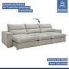 Sofá 5 Lugares Martinho Retrátil Boucle Gelo - Celflex