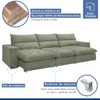 Sofá 5 Lugares Martinho Retrátil Boucle Verde - Celflex