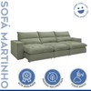 Sofá 5 Lugares Martinho Retrátil Boucle Verde - Celflex