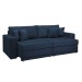 Sofá Cama 3 Lugares Noel Retrátil 20591 Veludo Azul  - Celflex