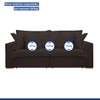 Sofá Cama 3 Lugares Arizona Retrátil 20735 Veludo Marrom  - Celflex