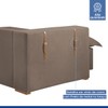 Sofá Cama 3 Lugares Arizona Retrátil 20735 Veludo Bege Escuro - Celflex