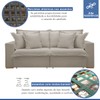 Sofá Cama 3 Lugares Arizona Retrátil 20735 Veludo Bege Claro  - Celflex