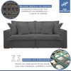 Sofá Cama 3 Lugares Arizona Retrátil 20735 Veludo Cinza  - Celflex