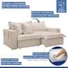 Sofá Cama 3 Lugares Arizona Retrátil 20735 Boucle Bege  - Celflex