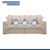 Sofá Cama 3 Lugares Arizona Retrátil 20735 Boucle Bege  - Celflex