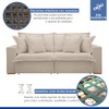 Sofá Cama 3 Lugares Arizona Retrátil 20735 Boucle Bege  - Celflex