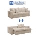 Sofá Cama 3 Lugares Arizona Retrátil 20735 Boucle Bege  - Celflex