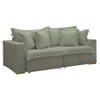 Sofá Cama 3 Lugares Arizona Retrátil 20735 Boucle Verde - Celflex