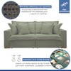 Sofá Cama 3 Lugares Arizona Retrátil 20735 Boucle Verde - Celflex
