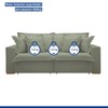 Sofá Cama 3 Lugares Arizona Retrátil 20735 Boucle Verde - Celflex