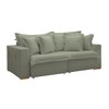 Sofá Cama 3 Lugares Arizona Retrátil 20735 Boucle Verde - Celflex