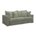 Sofá Cama 3 Lugares Arizona Retrátil 20735 Boucle Verde - Celflex