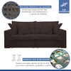 Sofá Cama 3 Lugares Arizona Retrátil Veludo Marrom - Celflex