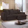 Sofá Cama 3 Lugares Arizona Retrátil Veludo Marrom - Celflex