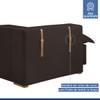 Sofá Cama 3 Lugares Arizona Retrátil Veludo Marrom - Celflex