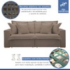 Sofá Cama 3 Lugares Arizona Retrátil Veludo Bege Escuro - Celflex
