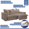 Sofá Cama 3 Lugares Arizona Retrátil Veludo Bege Escuro - Celflex
