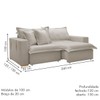 Sofá Cama 3 Lugares Arizona Retrátil Veludo Bege Claro - Celflex