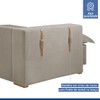 Sofá Cama 3 Lugares Arizona Retrátil Veludo Bege Claro - Celflex