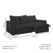 Sofá Cama 3 Lugares Arizona Retrátil Veludo Bege Claro - Celflex