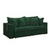 Sofá Cama 3 Lugares Arizona Retrátil Veludo Verde  - Celflex