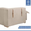 Sofá Cama 3 Lugares Arizona Retrátil Boucle Bege - Celflex
