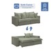 Sofá Cama 3 Lugares Arizona Retrátil Boucle Verde - Celflex